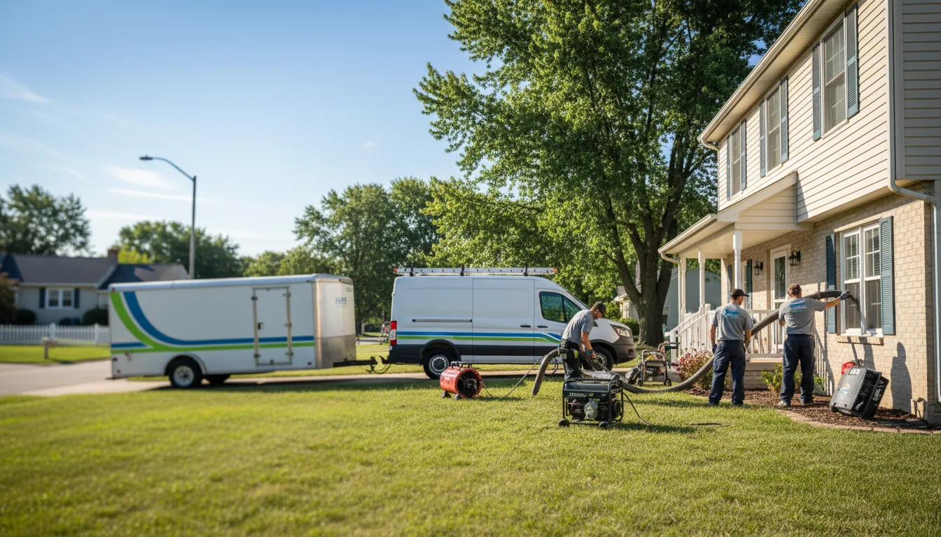 Flooded Basement Restoration And Cleanup With Repair in Louisburg, KS near me